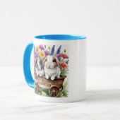 Schöne Love Bunny Rabbit Hübsch Tasse (Vorderseite Links)