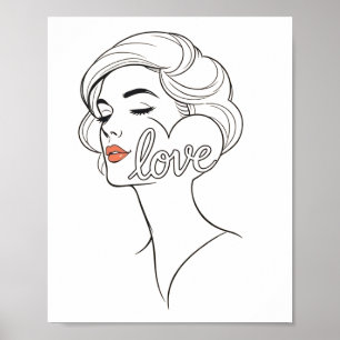 Schöne "LOVE" Schönheitssalon-Wandkunst & Poster