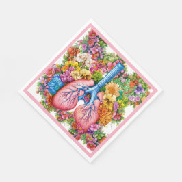 Schöne Lungen Serviette