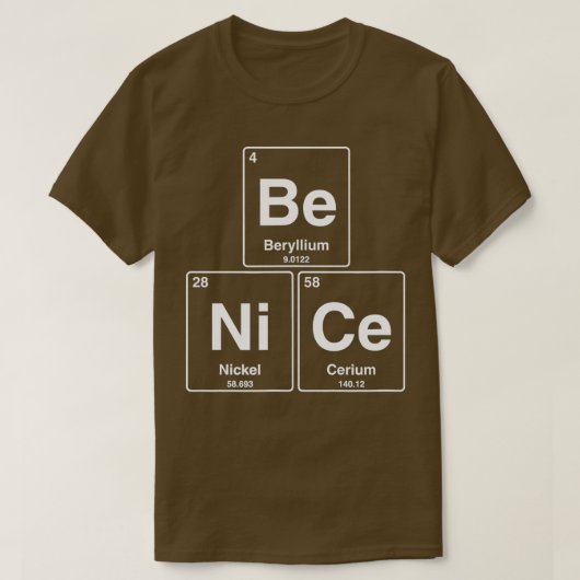 Schöne, lustige periodische Tischchemie T-Shirt (Design vorne)