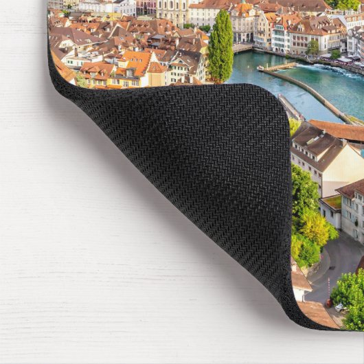 Schöne Luzern, Schweiz Mousepad (Ecke)