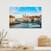Schöne Luzern, Schweiz Poster (Küche)