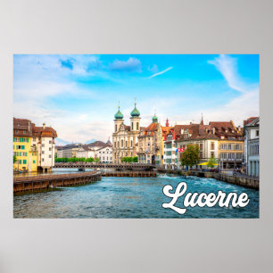 Schöne Luzern, Schweiz Poster