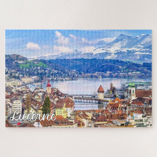 Schöne Luzern, Schweiz Puzzle (Horizontal)