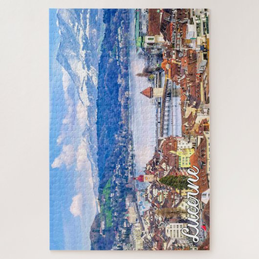 Schöne Luzern, Schweiz Puzzle (Vertikal)