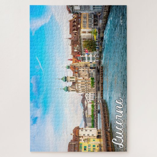 Schöne Luzern, Schweiz Puzzle (Vertikal)
