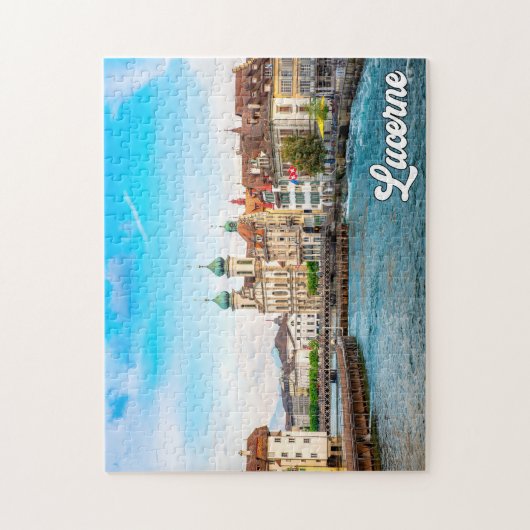 Schöne Luzern, Schweiz Puzzle (Vertikal)