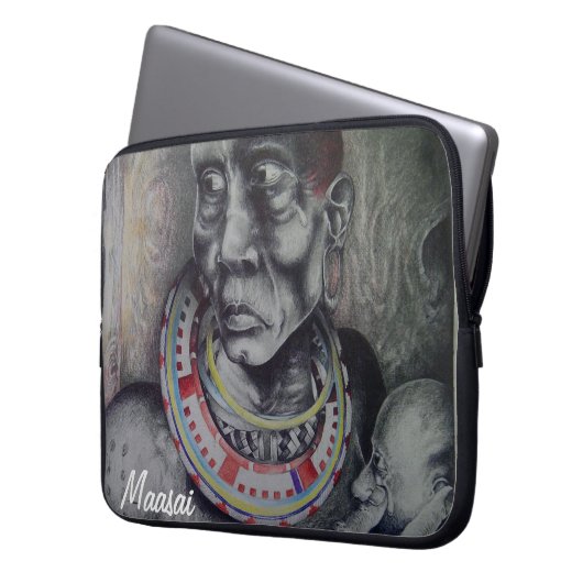 Schöne Maasai15 Zoll Neopren Laptop-Sieb Laptopschutzhülle (Vorderseite Links)