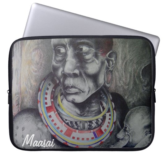 Schöne Maasai15 Zoll Neopren Laptop-Sieb Laptopschutzhülle (Vorderseite)