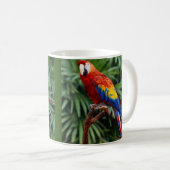 Schöne Macaw-Kaffee-Tasse Kaffeetasse (VorderseiteRechts)