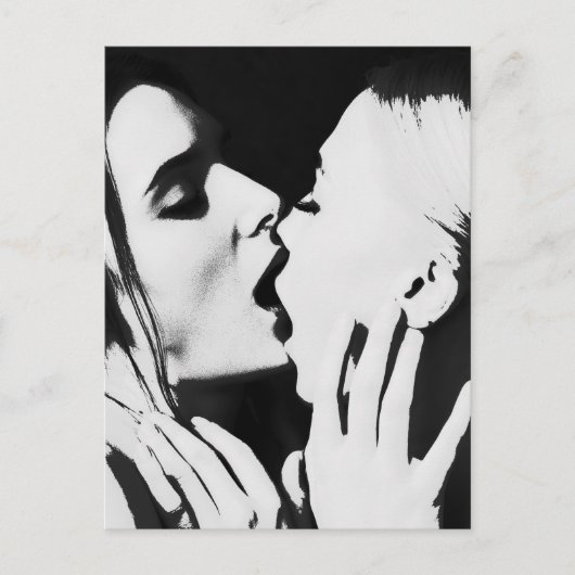 Schöne Mädchen Postkarte (Vorderseite)