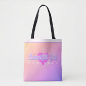 Schöne Mädchenenergie PINK Tasche (Vorderseite)
