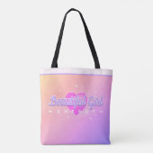 Schöne Mädchenenergie PINK Tasche (Rückseite)