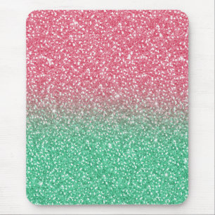 Schöne mädchenhafte, trendige, rosa grüne Imita Mousepad
