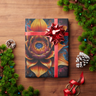 Schöne Madela Buddha Blume Geschenkpapier