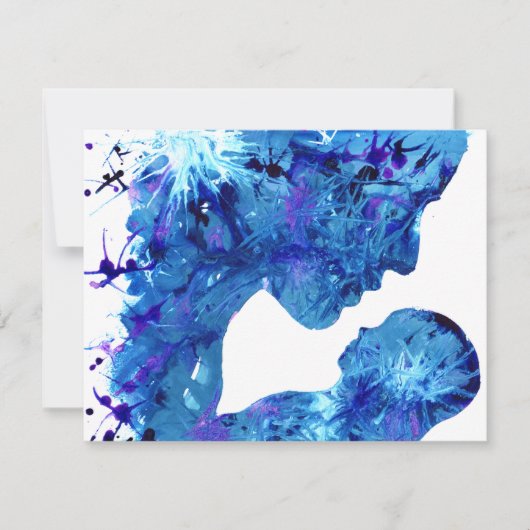 Schöne Madonna mit Kinderaquarell Mitteilungskarte (Vorderseite)