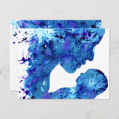 Schöne Madonna mit Kinderaquarell Mitteilungskarte (Vorne/Hinten)