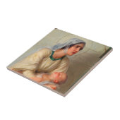 Schöne Madonna und Kind Fliese (Seite)