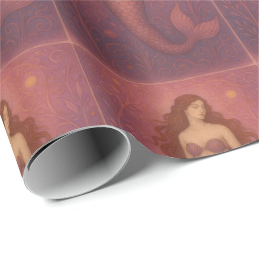 Schöne Magie Meerjungfrau Geschenkpapier (Rolleneckpunkt)
