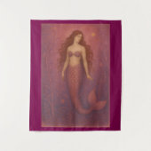 Schöne Magie Meerjungfrau Wandteppich (Vorderseite)