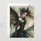 Schöne magische Fairy Postkarte (Vorne/Hinten)