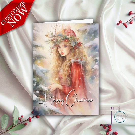 Schöne magische Weihnachtsfeiertage Karte