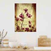 Schöne Magnolia im Hintergrund Poster (Küche)