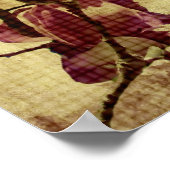Schöne Magnolia im Hintergrund Poster (Ecke)