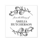 Schöne Magnolia-Zweige aus der Bibliothek Permastempel (Design)