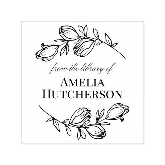 Schöne Magnolia-Zweige aus der Bibliothek Permastempel (Design)