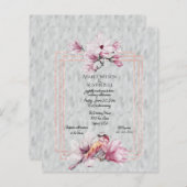 Schöne Magnolias Rose Gold (Vorne/Hinten)