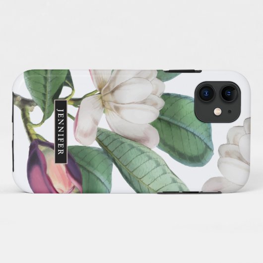 Schöne Magnolienblüten Botanisch mit Namen Case-Mate iPhone Hülle (Rückseite (Horizontal))