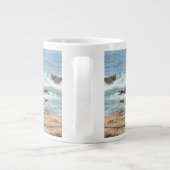 Schöne Maine Küste Acadia Seagulls Jumbo-Tasse (Rückseite)