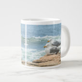 Schöne Maine Küste Acadia Seagulls Jumbo-Tasse (Vorderseite Rechts)