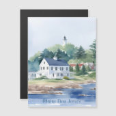 Schöne Maine New Jersey Wasserfarben Kunst Magnetkarte (Vorne/Hinten)