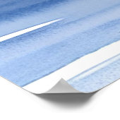 Schöne Maine New Jersey Wasserfarben Kunst Poster (Ecke)