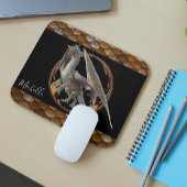 Schöne majestätische Bronze-Drachen-Skala Mousepad