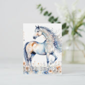 Schöne majestätische Horse Illustration Postkarte (Stehend Vorderseite)