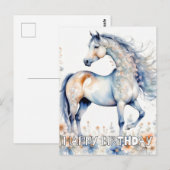Schöne majestätische Horse Illustration Postkarte (Vorne/Hinten)