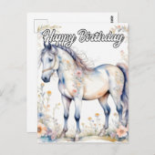Schöne majestätische Horse Illustration Postkarte (Vorne/Hinten)