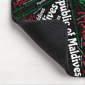 Schöne Malediven Flag Farben Patriotisch Mousepad (Ecke)