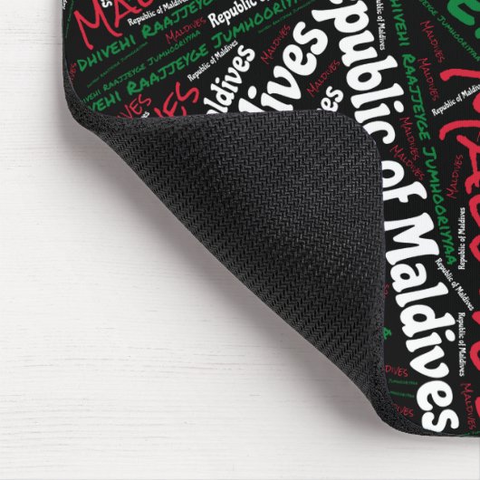 Schöne Malediven Flag Farben Patriotisch Mousepad (Ecke)