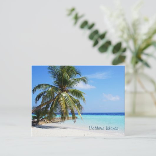 Schöne Malediven-Inseln Postkarte (Stehend Vorderseite)