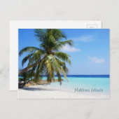 Schöne Malediven-Inseln Postkarte (Vorne/Hinten)