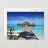 Schöne Malediven-Inseln Postkarte (Vorne/Hinten)