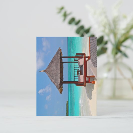 Schöne Malediven-Inseln Postkarte (Stehend Vorderseite)