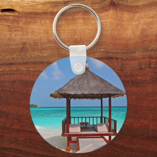 Schöne Malediven-Inseln Schlüsselanhänger (Vorderseite)