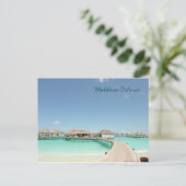 Schöne Malediven Inseln, türkisfarbener Ozean Postkarte (Stehend Vorderseite)