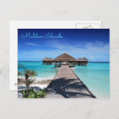 Schöne Malediven | Malediven Postkarte (Vorne/Hinten)