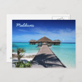 Schöne Malediven Postkarten (Vorne/Hinten)